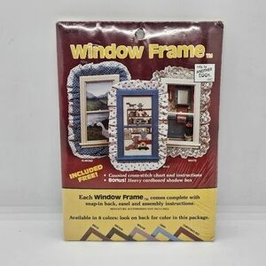 NEW Another Look Christmas Red Window Frame for cross stitch